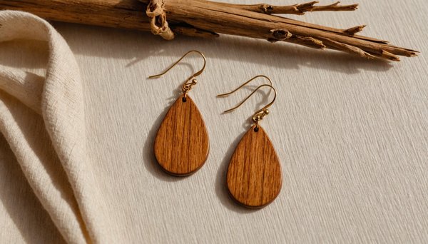 Les boucles d'oreilles en bois : légères et écolos